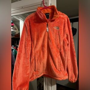 Orange north face jacket
